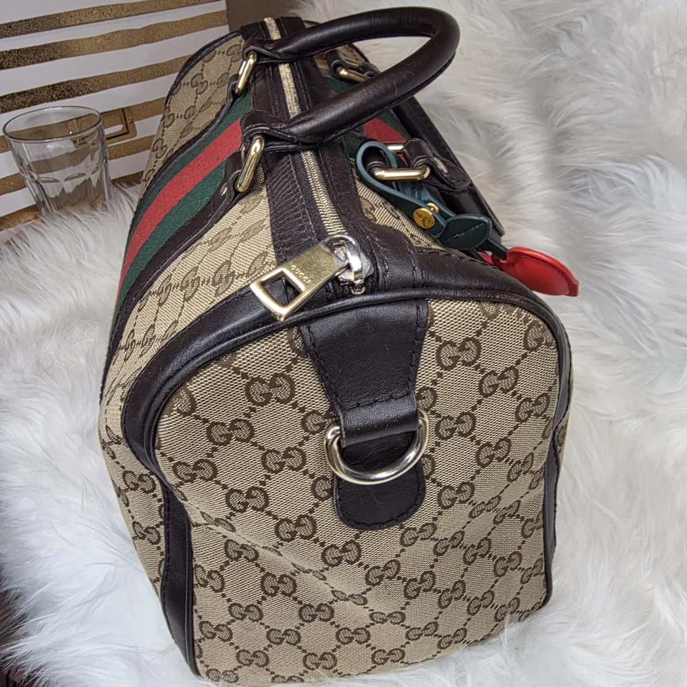 Gucci Sherryline 3 Pc Set. Boston Bag, Wallet, and Keyholder Card Case.